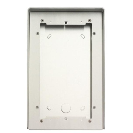 Boitier sailli aluminium anodisé 2 modules IKALL COMELIT 31162