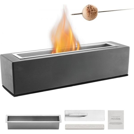 Bol de feu sans fumée Corbeille de feu - Foyer 380x100x135mm - Bol de feu en bois pour cheminée dextérieur - Décoration de jardin