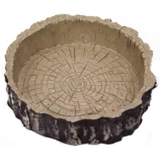 Bol en résine écologique pour reptiles, idéal pour leau et la nourriture, dimensions : 10,4 x 10,4 x 3 cm, adapté aux tortues