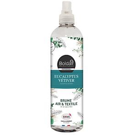 BOLDAIR Désodorisant Boldair brume air & textile eucalyptus vétiver 400 ml