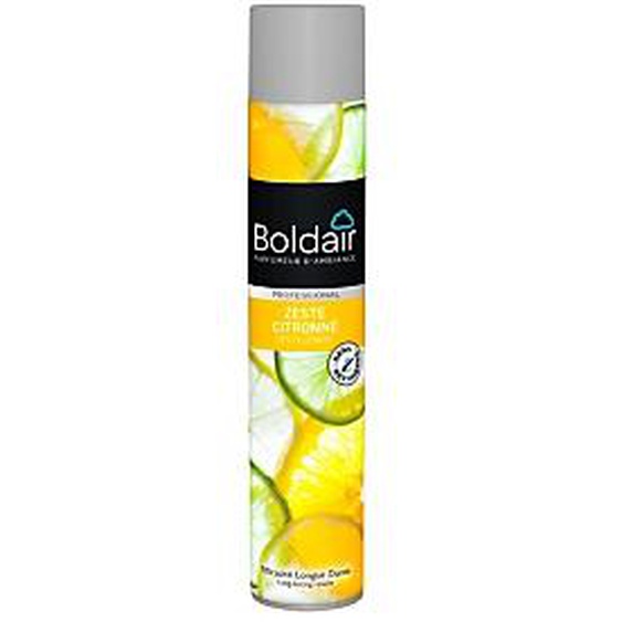 Boldair Désodorisant parfumant Zeste citronné - Aérosol de 500 ml