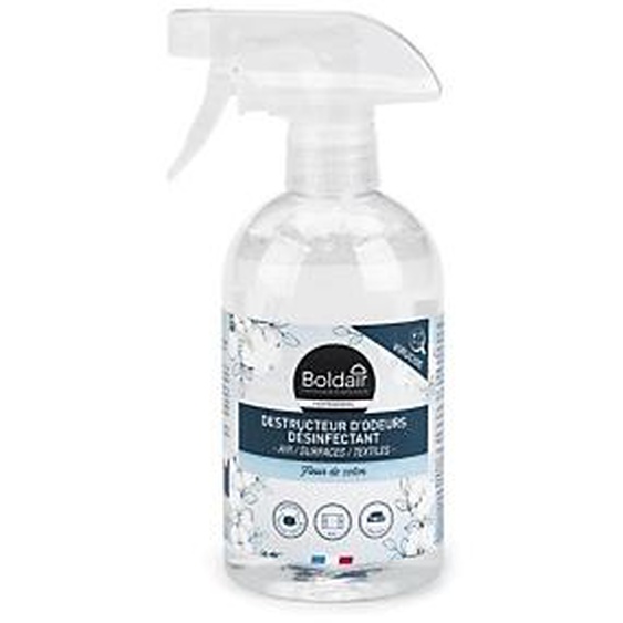 Boldair Destructeur dodeurs désinfectant Parfum fleur de coton - Spray