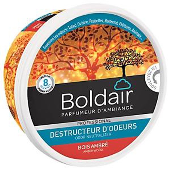 BOLDAIR Destructeur dodeurs en gel Boldair bois ambré 300 g