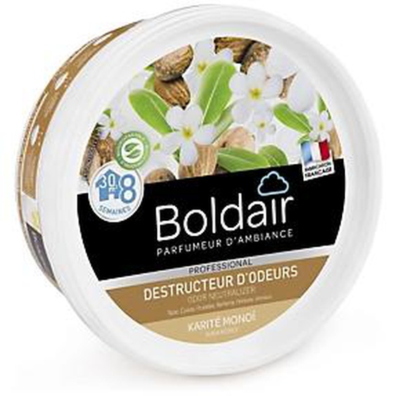 Boldair Destructeur dodeurs en gel - parfum Karité Monoï - pot 300 g