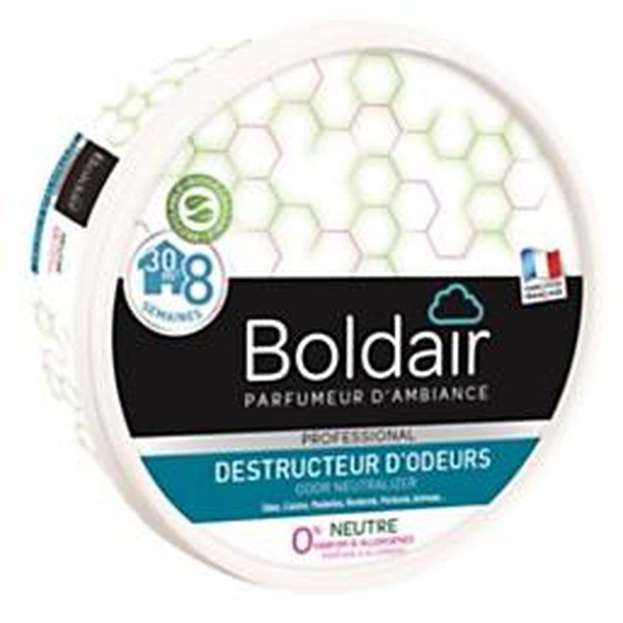 Boldair Destructeur dodeurs gel parfum Neutre 0% - pot 300 g