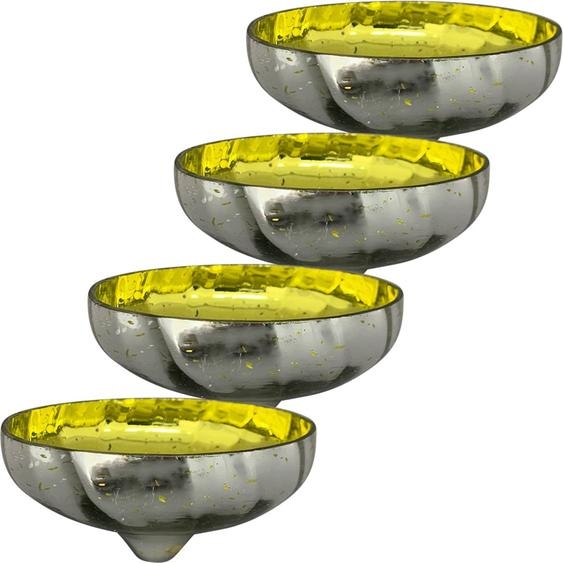 Bols de natation déco set de 4 grands jaunes