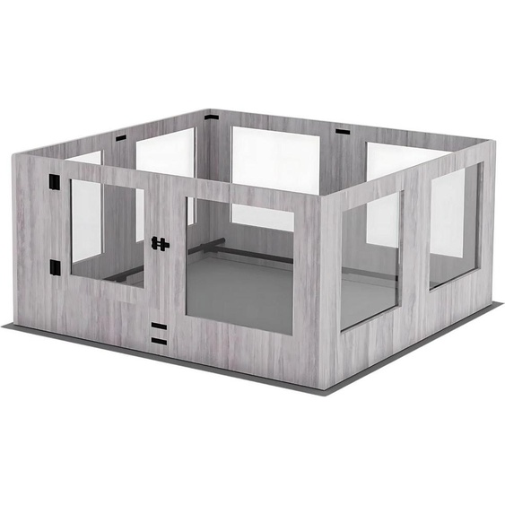 Bolt Edge Geharde Glas Puppy Box - Boîte pour chiens et petits animaux - Whelping Pen - 120x118,6x60cm - Pour chiens, chats, lapins & petits animaux