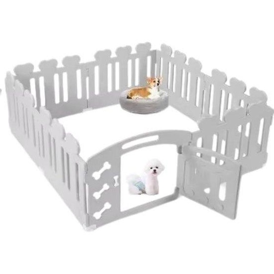 Bolt Edge Puppyren – Enclos pour chiens et animaux domestiques – 78 x 78 x 60 cm – Avec porte verrouillable – Plastique recyclé – Intérieur et extérieur