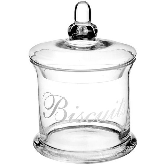 Bonbonnière biscuit en verre transparent
