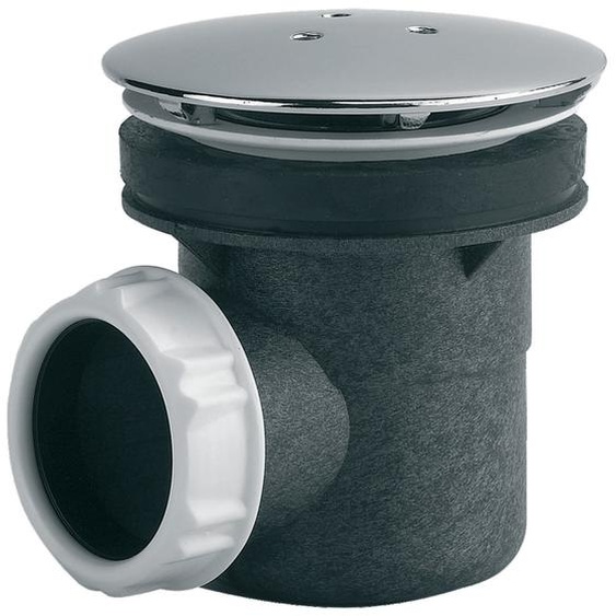 Bonde de receveur à capot métal rond 117mm pour douche D90 sortie horizontale  - VALENTIN - 00 571500 000 00