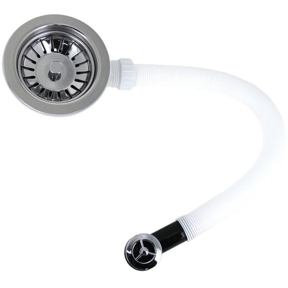 Bonde dévier inox D 90mm avec trop plein - GARIS - P02-BE90-ATP