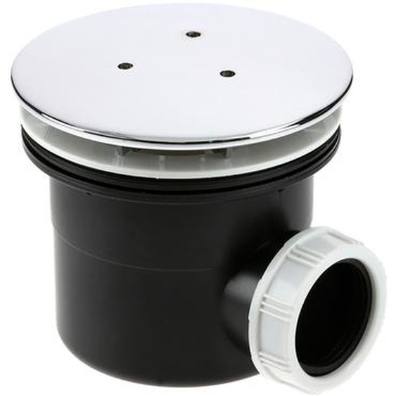 Bonde receveur D90 mm + champignon D120 mm en métal sortie horizontale GARIS P01-BD90CL