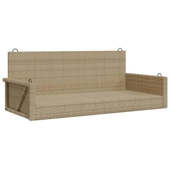 Bonne qualité - Meuble dextérieur/Chaise de jardin - BONNIE - Balancelle beige 119x56x48cm - résine tressée DECO M9712691