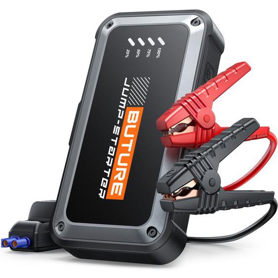 Buture - Booster Batterie Voiture 4000A 16800mAh, 12V Démarreur Voiture (Jusquà 9.0L Essence & 8.5L Diesel), Booster Batterie Moto/Auto Portable,
