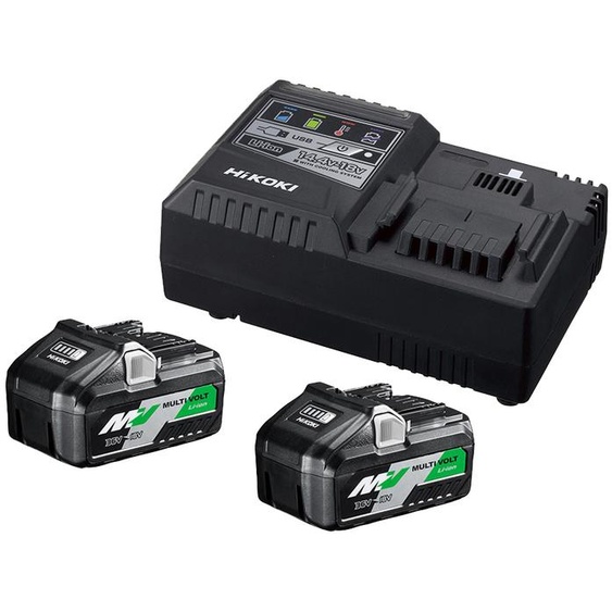 Booster pack 2 batteries Multi-Volt 18 - 36 V / 8 - 4 Ah + chargeur UC18YSL3 - HIKOKI - UC18YSL3WFZ