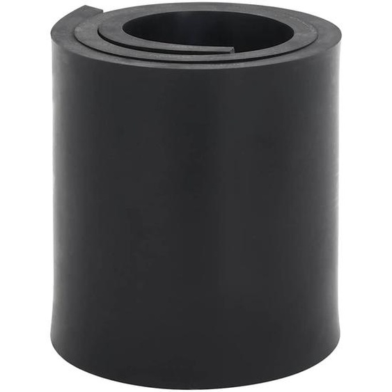 Bordure en caoutchouc de chasse-neige noir 120x15x1 cm