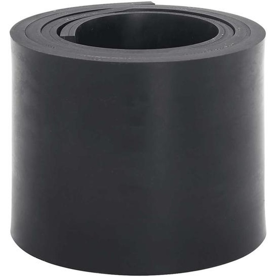 Bordure en caoutchouc de chasse-neige noir 150x15x1 cm