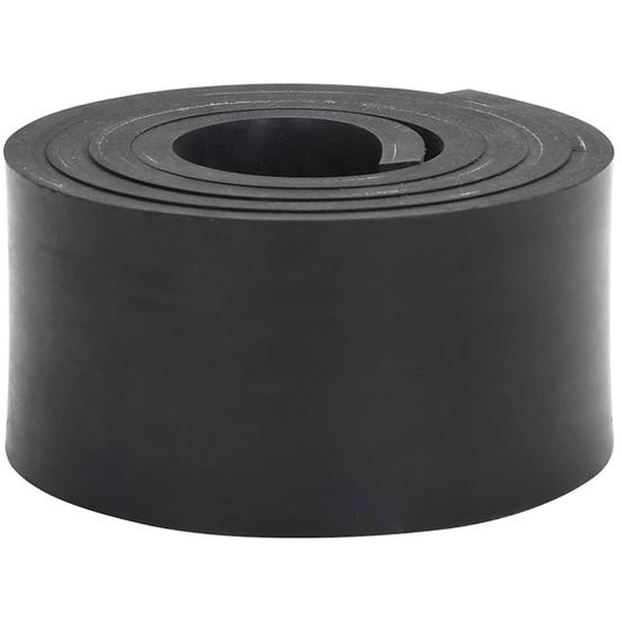 Bordure en caoutchouc de chasse-neige noir 180x8x1 cm