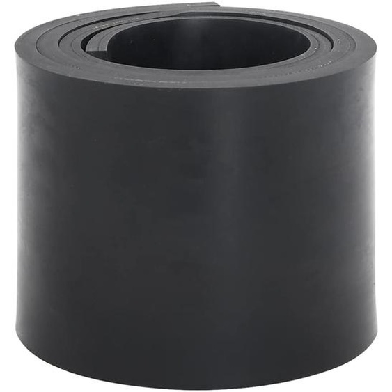 Bordure en caoutchouc de chasse-neige noir 200x15x1 cm