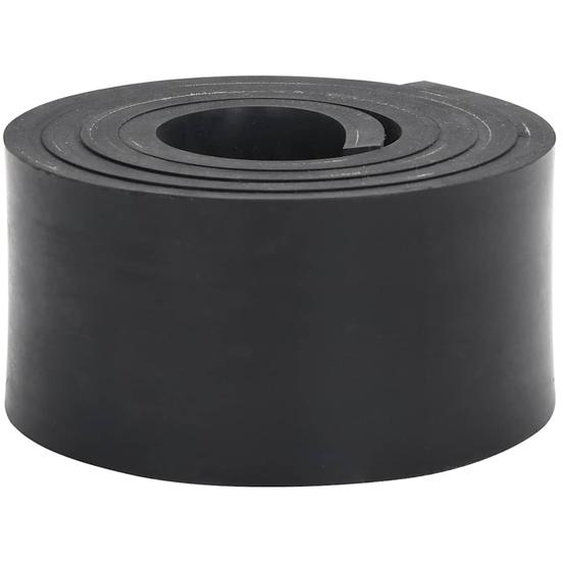 Bordure en caoutchouc de chasse-neige noir 200x8x1 cm