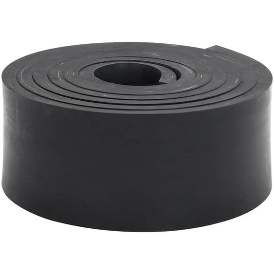 Bordure en caoutchouc de chasse-neige noir 250x8x1 cm