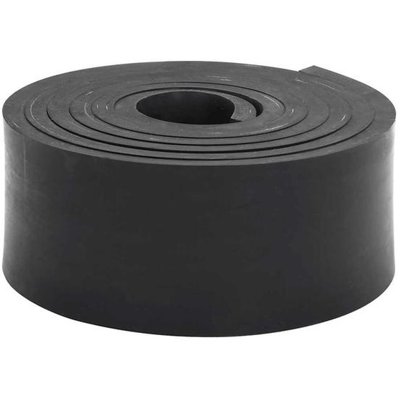 Bordure en caoutchouc de chasse-neige noir 300x8x1 cm