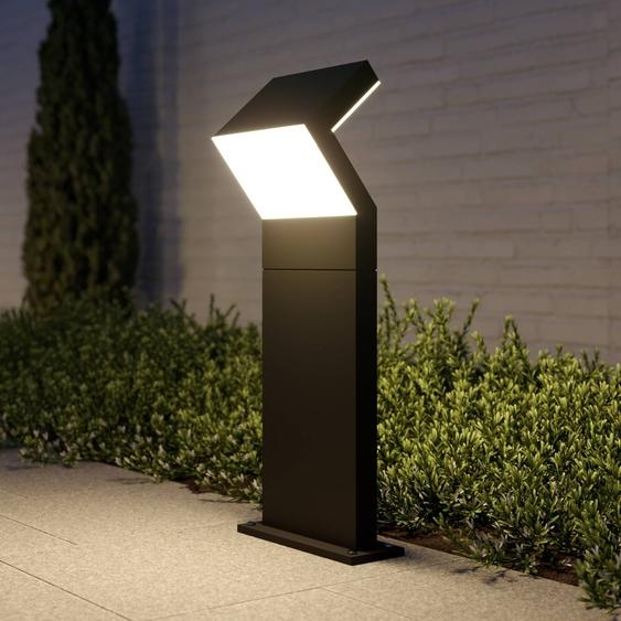 Borne extérieur LED Havin Arcchio, noir, Aluminium, Moderne, Borne Eclairage Exterieur