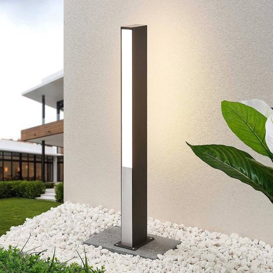 Borne lumineuse extérieur Aegisa Lucande, noir, Inox, Moderne, Eclairage Exterieur LED