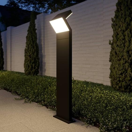 Borne lumineuse extérieur Havin Arcchio, noir, Aluminium, Moderne, Eclairage Exterieur LED