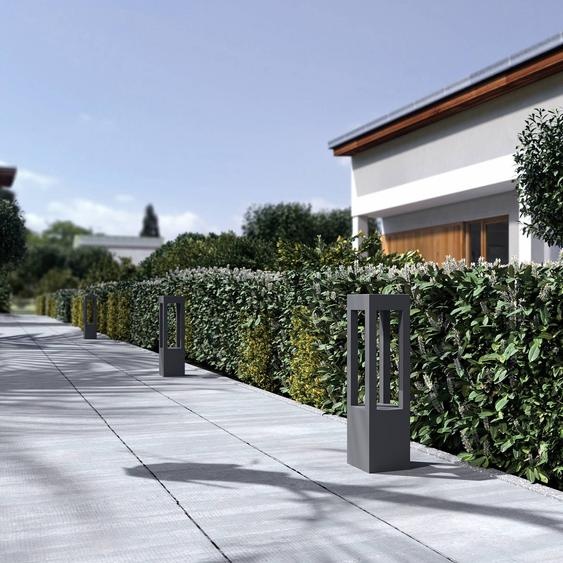 Borne lumineuse extérieur Lienna Arcchio, gris, Aluminium, Moderne, Eclairage Exterieur LED