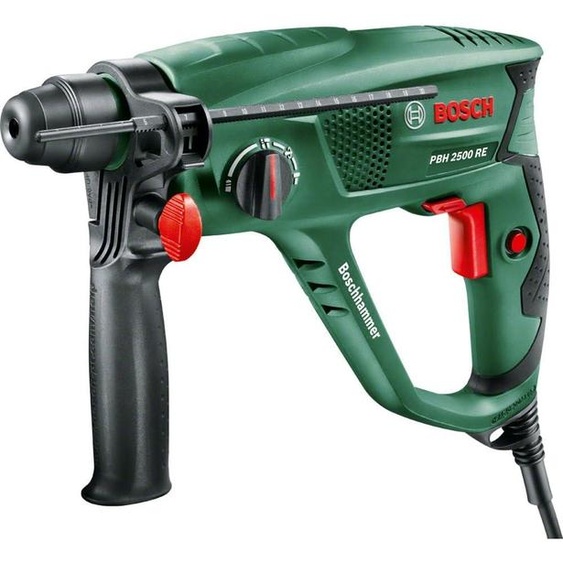 Perceuse à percussion PBH 2500 RE Bosch (600 W, SDS-Plus, Ø de perçage dans béton : 22 mm, coffret)