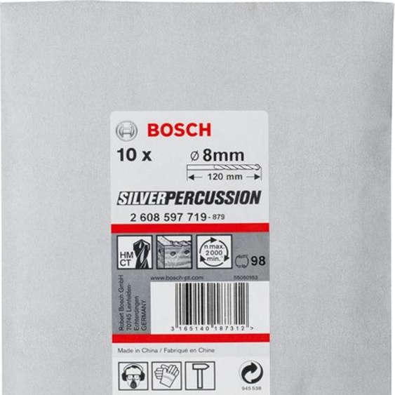 Foret à béton CYL-3, 8 x 80 x 120 mm, d 7,5 mm, pack de 10