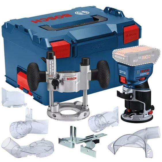 Bosch - Affleureuse gkf 18V-8 (Machine seule L-Boxx 238 avec accessoire système de rail de guidage)