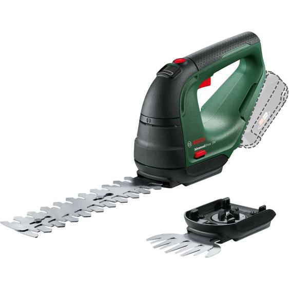 Cisaille à gazon sans fil Bosch AdvancedShear 18V-10 (sans batterie, système 18 volts, coupe jusquà 85 m² par charge de batterie, avec lame de