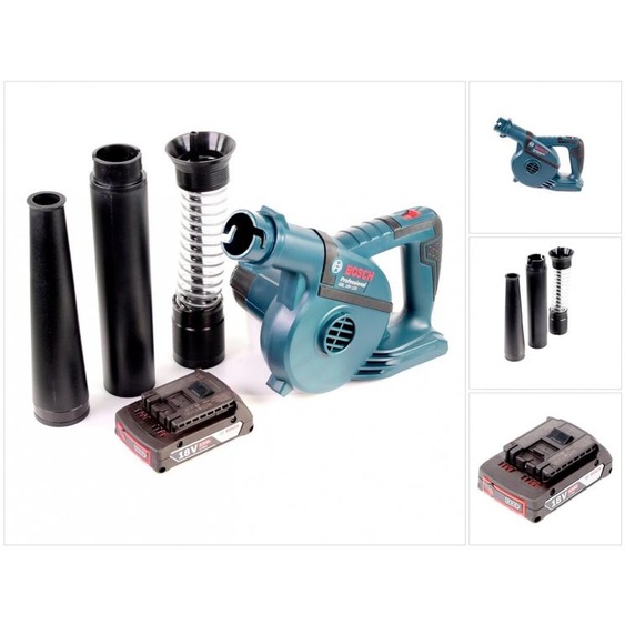 Bosch GBL 18 V-120 Souffleur de feuilles sans fil avec 1 batterie Bosch GBA 18 V 2,0 Ah