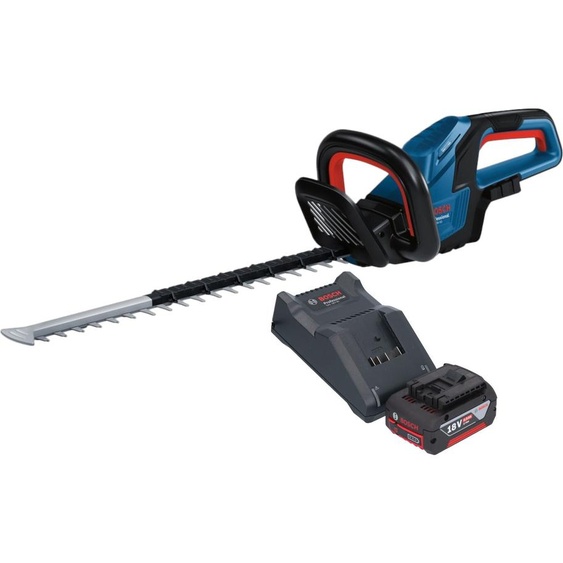 Bosch GHE 18V-50 Professional Taille-haies sans fil 18 V 50 cm Brushless + 1x batterie 4,0 Ah + chargeur