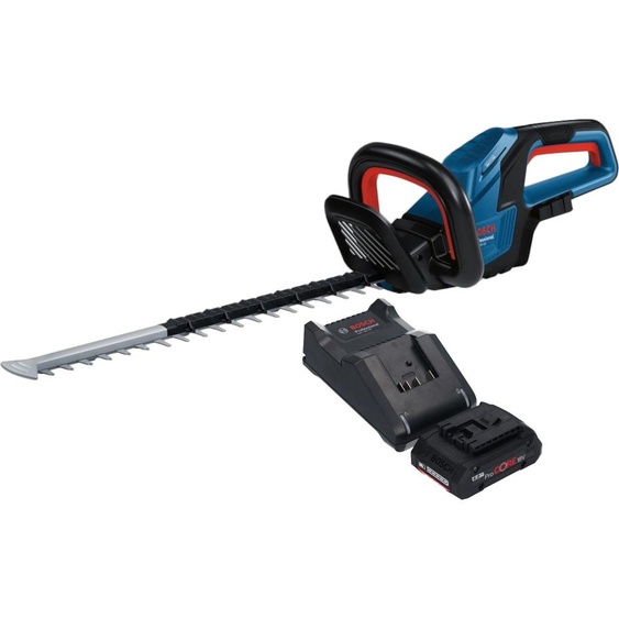 Bosch GHE 18V-50 Professional Taille-haies sans fil 18 V 50 cm Brushless + 1x batterie ProCORE 4,0 Ah + chargeur