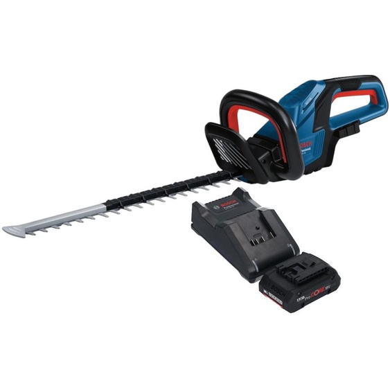 Bosch GHE 18V-50 Professional Taille-haies sans fil 18 V 50 cm Brushless + 1x batterie ProCORE 4,0 Ah + chargeur