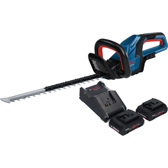 Bosch GHE 18V-50 Professional Taille-haies sans fil 18 V 50 cm Brushless + 2x batterie ProCORE 4,0 Ah + chargeur