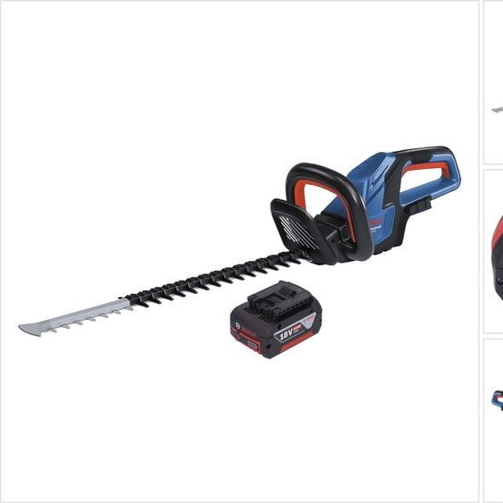 Bosch GHE 18V-60 Professional Taille-haie sans fil 18 V 60 cm Brushless + 1x batterie 4,0 Ah - sans chargeur
