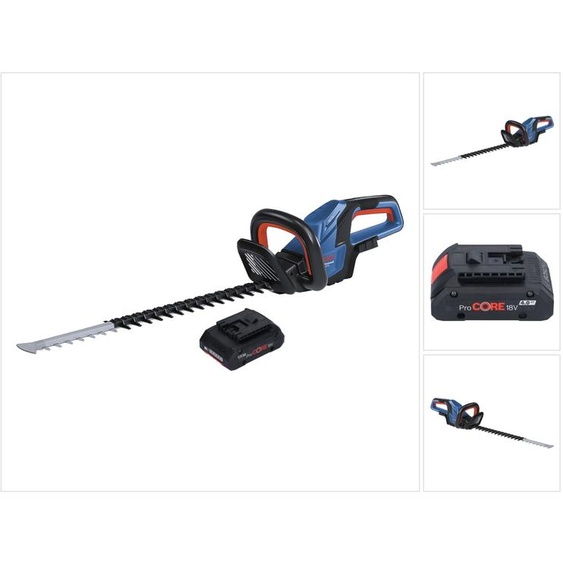 Bosch GHE 18V-60 Professional Taille-haie sans fil 18 V 60 cm Brushless + 1x batterie ProCORE 4,0 Ah - sans chargeur
