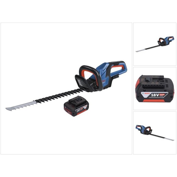 Bosch GHE 18V-60 Professional Taille-haies sans fil 18 V 60 cm Brushless + 1x batterie 5,0 Ah - sans chargeur