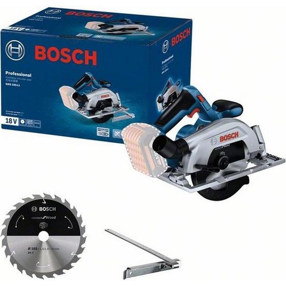 Bosch GKS 185-LI 16,5 cm Noir, bleu, gris 5000 tr/min