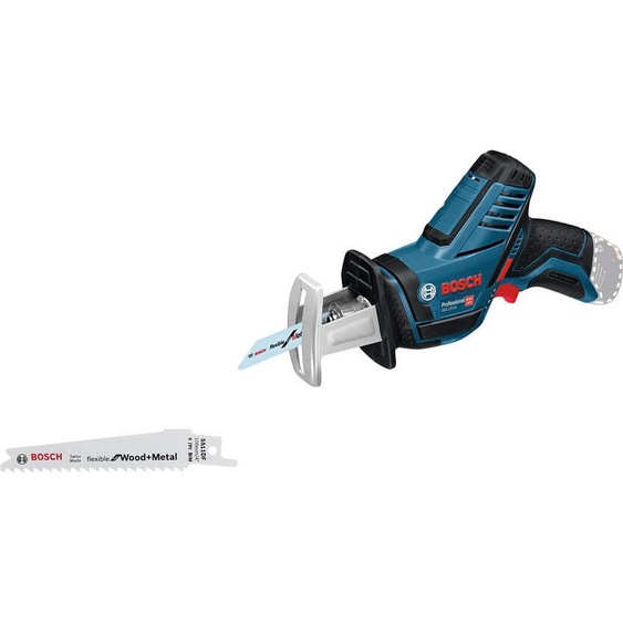 Bosch GSA 10.8 V-LI, Lithium-Ion (Li-Ion), 10.8 V, 1.3 Ah, 1.2 kg, noir, bleu - sans batteries