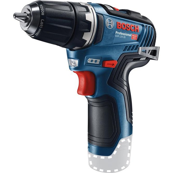 Bosch GSR 12V-35 Professional - Perceuse/visseuse - sans fil - 2 vitesses 10 mm - 35 N-m - sans batterie - 12 V