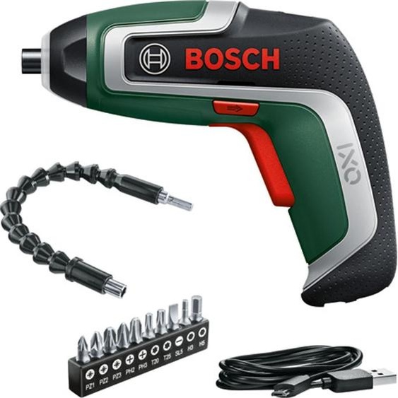 BOSCH Home & Garden 06039E000A BOSCH Home & Garden IXO 7 Flexi Set Akku-Schrauber-Set 3,6 V, mit 1 Akku
