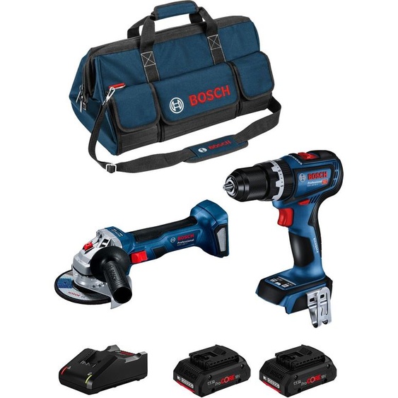 BOSCH Kit BK2016BAG (GSB 18V-90 C + GWS 18V-7 + 2 x 4.0 Ah ProCORE + GAL18V-40 + HDBAG)