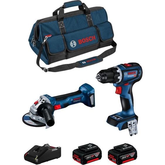 BOSCH Kit BK2019BAG (GSR 18V-90 C + GWS 18V-7 + 2 x 5.0 Ah + GAL18V-40 + HDBAG)
