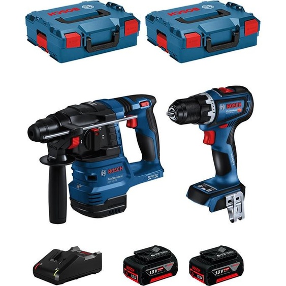 BOSCH Kit BK221 (GBH 18V-22 + GSR 18V-90 C + 2 x 5.0 Ah + GAL18V-40 + 2 x L-Boxx 136)