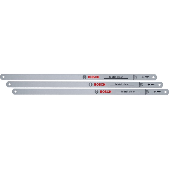 BOSCH Lames de scie pour scie à métaux, 1600A032UN, 300 mm, 32 TPI, 3 pièces